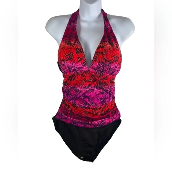 La Blanca Resortwear Beach Women's Halter One Piece Swimsuit, 10 - Picture 1 of 9